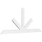 Ekena Millwork Saratoga Architectural Grade PVC Gable Bracket, 108"W x 45"H x 2"D x 6"F, 10/12 Pitch GBP108X45X0206SAR00 - alternate 1